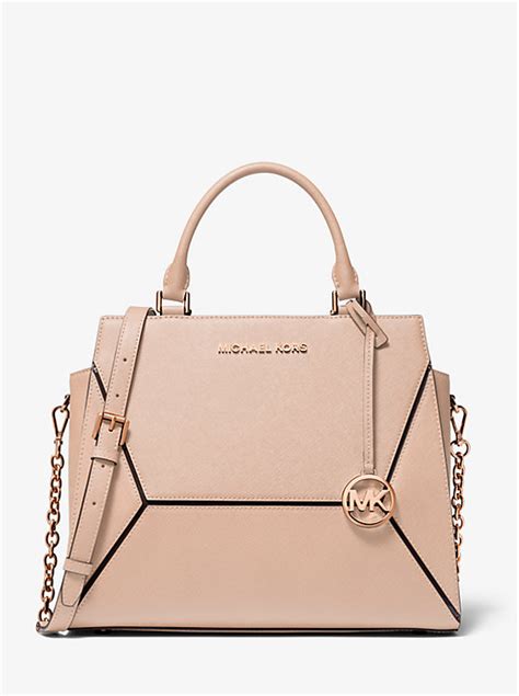 michael kors prism large satchel|Prism Large Saffiano Leather Satchel .